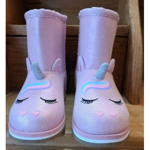 Girls Wonder Nation Unicorn Faux Shearling Boots Size 10 New - No Box
